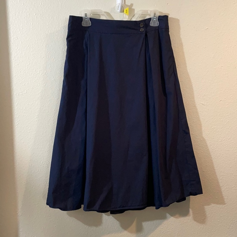 Banana Republic (L) Navy Midi Skirt